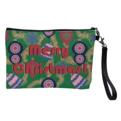 Cosmetic Bag, Merry Christmas Baubles By Luxe And Loco