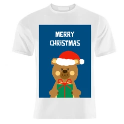 T-shirts, Merry Christmas Bear By Adam Regester