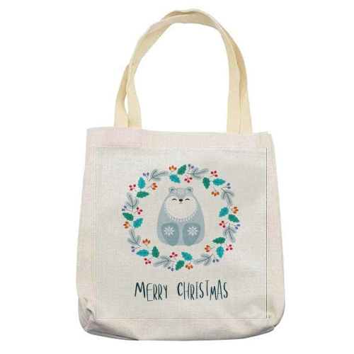 Tote Bags, Merry Christmas Cute Animal By Haris Kavalla 2 Tote Bags, Merry Christmas Cute Animal By Haris Kavalla - Image 2