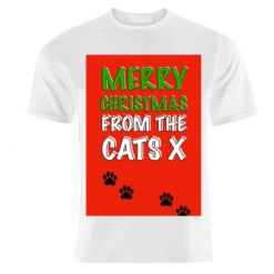 T-shirts, Merry Christmas From The Cats By Adam Regester