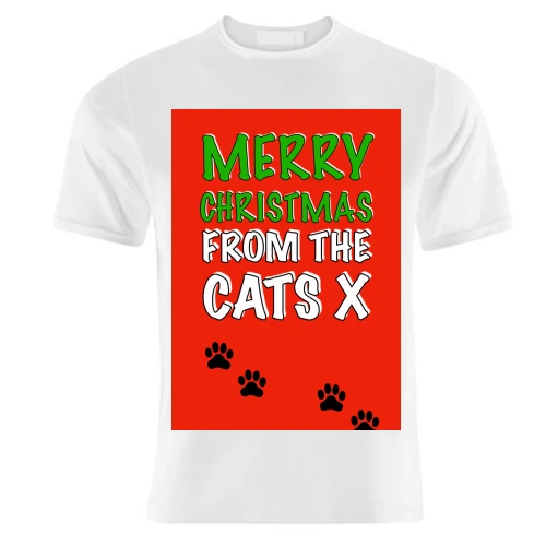 T-shirts, Merry Christmas From The Cats By Adam Regester 1 T-shirts, Merry Christmas From The Cats By Adam Regester