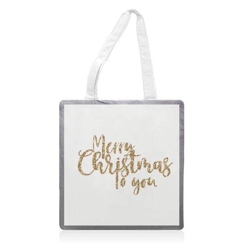 Tote Bags, Merry Christmas Glitter By Cheryl Boland 1 Tote Bags, Merry Christmas Glitter By Cheryl Boland