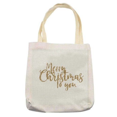 Tote Bags, Merry Christmas Glitter By Cheryl Boland 2 Tote Bags, Merry Christmas Glitter By Cheryl Boland - Image 2