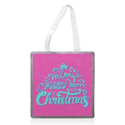 Tote Bags, Merry Christmas Hand Lettering By House Of Nida