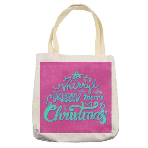 Tote Bags, Merry Christmas Hand Lettering By House Of Nida 2 Tote Bags, Merry Christmas Hand Lettering By House Of Nida - Image 2