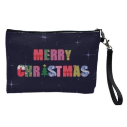 Cosmetic Bag, Merry Christmas By Luxe And Loco