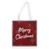 Tote Bags, Merry Christmas Red Tartan Plaid Print By The Girl Next Draw