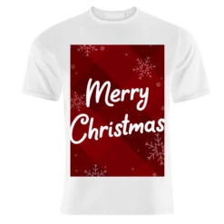 T-shirts, Merry Christmas Red Tartan Plaid Print By The Girl Next Draw