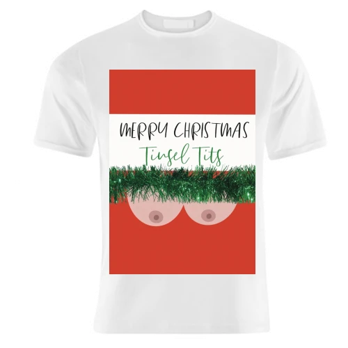 T-shirts, Merry Christmas Tinsel Tits By Cheryl Boland 1 T-shirts, Merry Christmas Tinsel Tits By Cheryl Boland