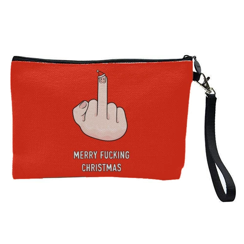 Cosmetic Bag, Merry Fucking Christmas By Adam Regester 1 Cosmetic Bag, Merry Fucking Christmas By Adam Regester