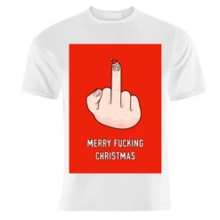 T-shirts, Merry Fucking Christmas By Adam Regester