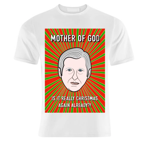 T-shirts, Mother Of God Christmas Greeting By Adam Regester 1 T-shirts, Mother Of God Christmas Greeting By Adam Regester