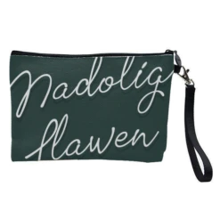 Cosmetic Bag, Nadolig Llawen Merry Christmas Welsh Print By The Girl Next Draw