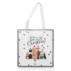 Tote Bags, Pawfect Christmas Dogs By Giddy Kipper