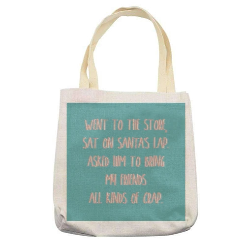 Tote Bags, Phoebe Buffay - The Christmas Song By Cheryl Boland 2 Tote Bags, Phoebe Buffay - The Christmas Song By Cheryl Boland - Image 2