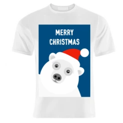 T-shirts, Polar Bear Merry Christmas By Adam Regester
