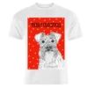 T-shirts, Schnauzer Christmas Greeting By Adam Regester