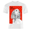 T-shirts, Spaniel Christmas Greeting By Adam Regester