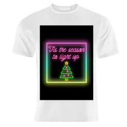 T-shirts, 'Tis The Season To Light Up (Neon Christmas) By House Of Nida