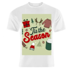 T-shirts, Tis The Season Winter Christmas Print By The Girl Next Draw