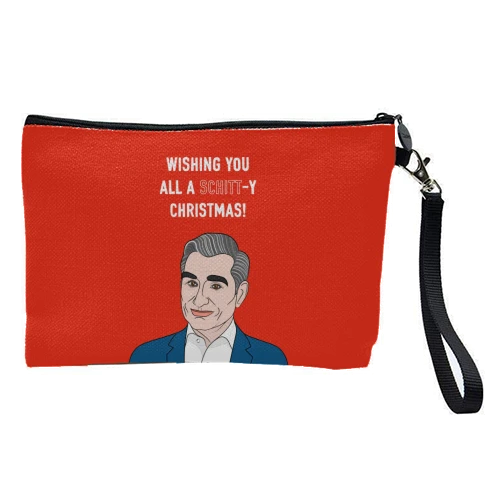 Cosmetic Bag, Wishing You All A Schitt-y Christmas By Adam Regester 1 Cosmetic Bag, Wishing You All A Schitt-y Christmas By Adam Regester